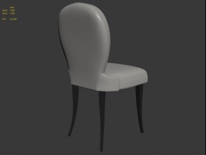 georges 30097 dining chair by opera contemporary Modelo 3D