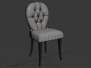 georges 30097 dining chair by opera contemporary Modelo 3D