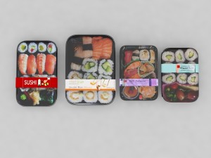 sushi takeaway Modelo 3D