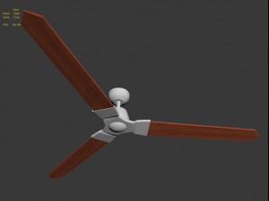 wlde ceiling fan 3Dモデル