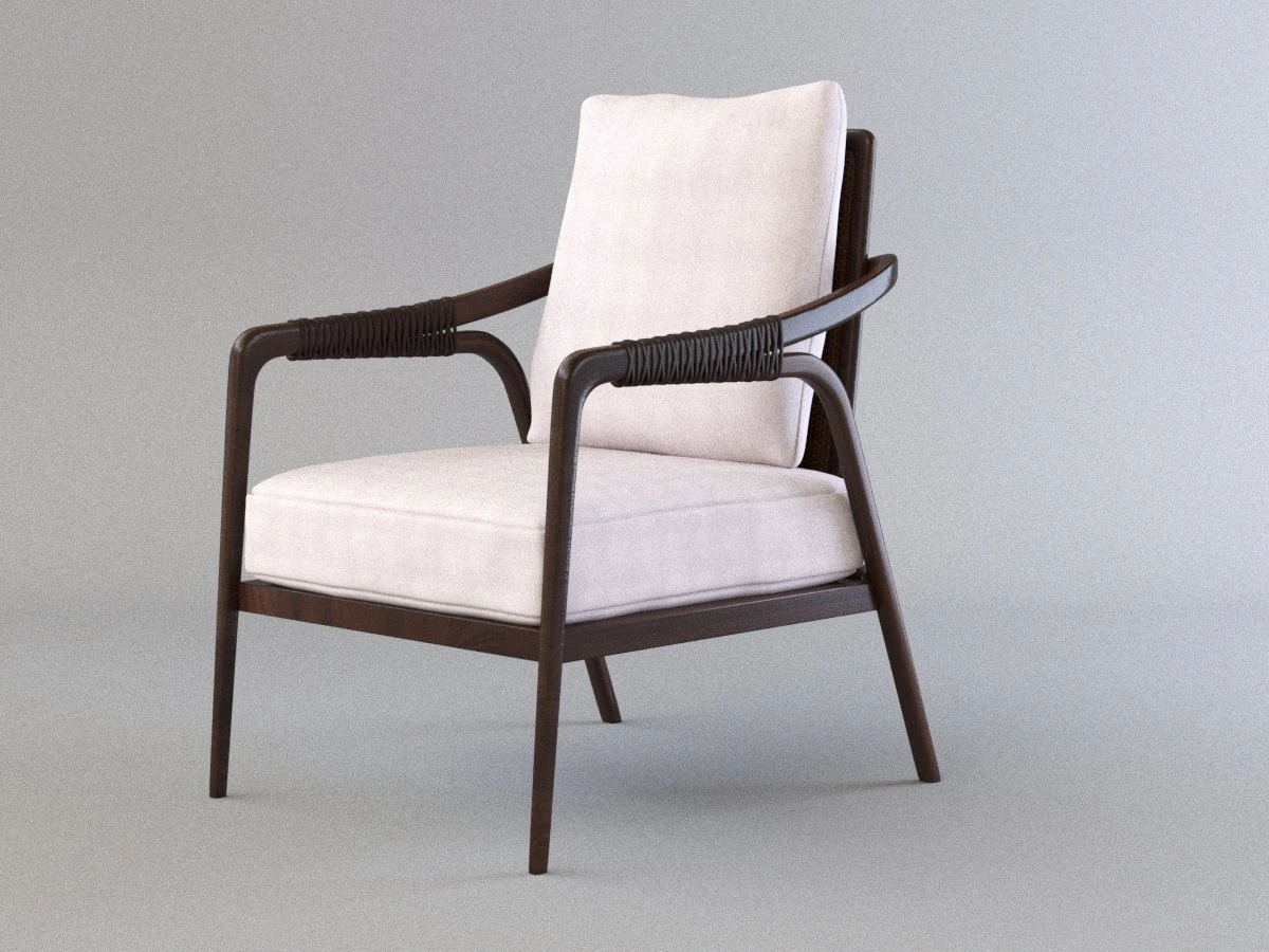 knot lounge chair by mcguire model 3D Model .c4d .max .obj .3ds .fbx .stl .blend 
