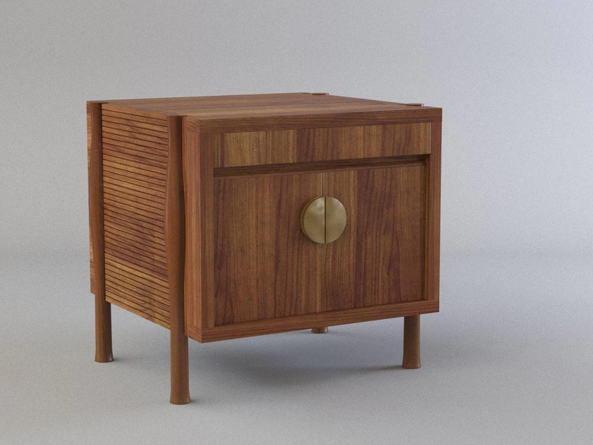 bill sofield case du cap table by mcguire furniture 3D Model .c4d .max .obj .3ds .fbx .stl .blend
