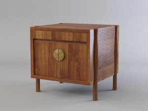 bill sofield case du cap table by mcguire furniture 3Dモデル