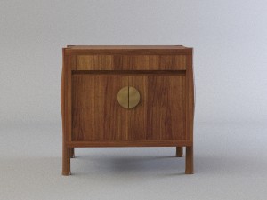 bill sofield case du cap table by mcguire furniture 3Dモデル