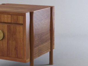 bill sofield case du cap table by mcguire furniture 3D Model