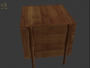 bill sofield case du cap table by mcguire furniture 3Dモデル