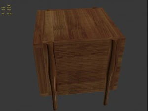 bill sofield case du cap table by mcguire furniture 3D Model