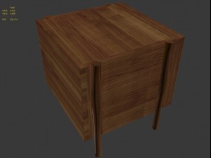 bill sofield case du cap table by mcguire furniture 3Dモデル