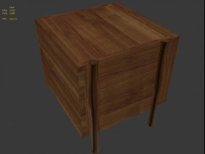 bill sofield case du cap table by mcguire furniture 3D Model