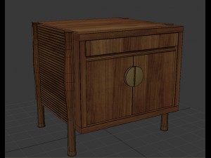 bill sofield case du cap table by mcguire furniture 3Dモデル