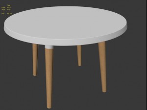 copine table by sean dix 3Dモデル