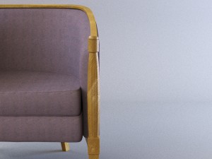 velveteen armchair 3D 모델