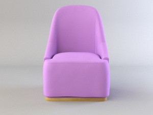 armshort sofa Model 3D
