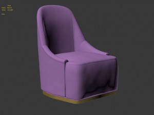armshort sofa Model 3D