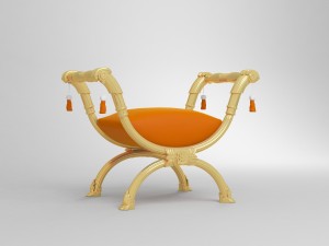 classic bench Model 3D