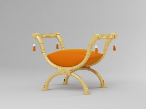 classic bench 3D Model