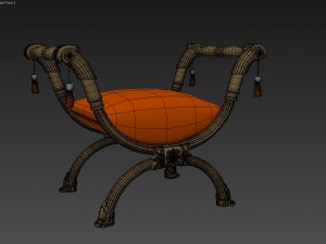 classic bench 3D Model