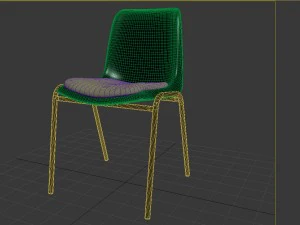 back to gym chair 3D Model