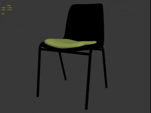 back to gym chair 3D Model