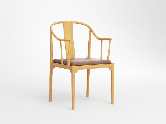 hans wegner chinese chair 3D Model .c4d .max .obj .3ds .fbx .stl .blend 