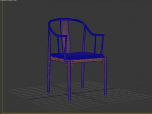 hans wegner chinese chair 3D Model