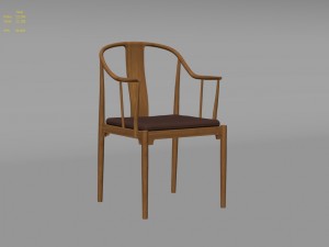 hans wegner chinese chair 3D Model