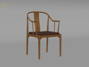 hans wegner chinese chair 3D Model