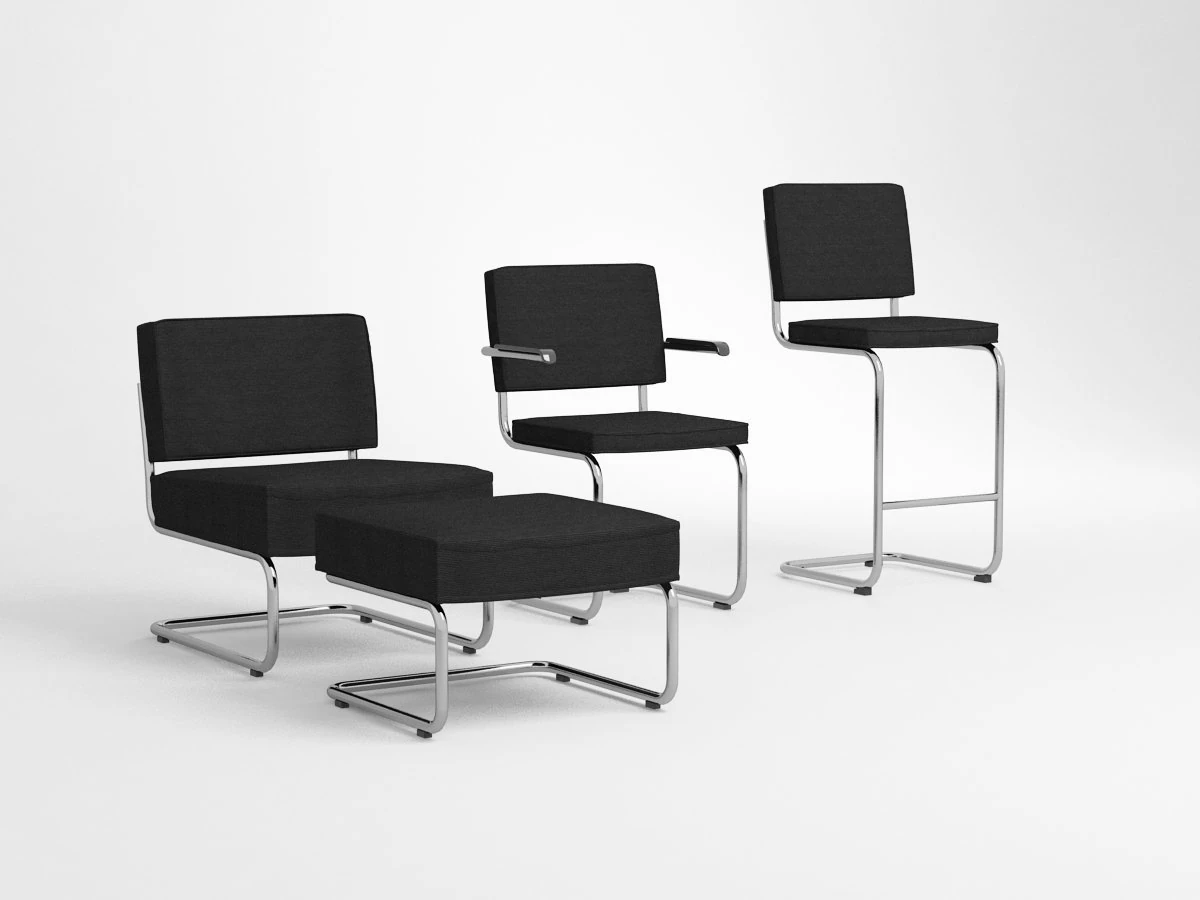 ridge chairs 3D Model .c4d .max .obj .3ds .fbx .stl .blend 