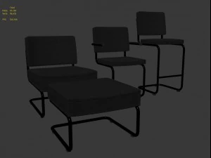 ridge chairs 3D Model
