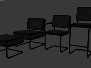 ridge chairs 3D Model
