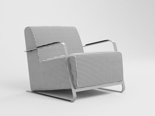 adwin blackwhite chair 3Dモデル .c4d .max .obj .3ds .fbx .stl .blend 