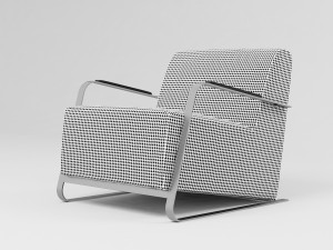 adwin blackwhite chair 3Dモデル