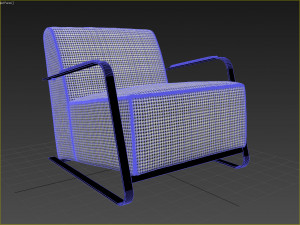 adwin blackwhite chair 3Dモデル