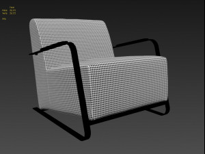 adwin blackwhite chair 3Dモデル