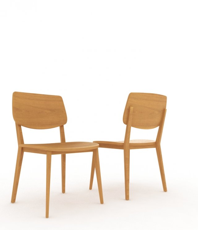 simple chair 3D Модель .c4d .max .obj .3ds .fbx .stl .blend 