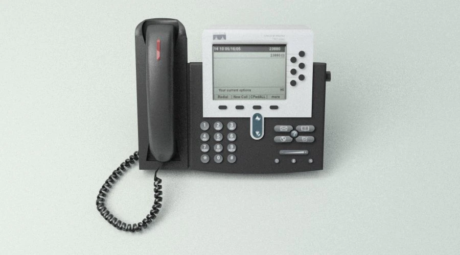 cisco ip desk phone 3D Model .c4d .max .obj .3ds .fbx .stl .blend