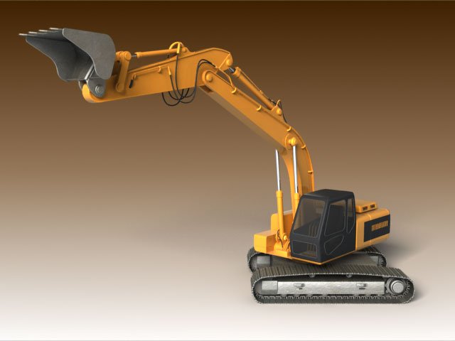 Excavator Animated Rigged 3d Model In Heavy Equipment 3dexport
