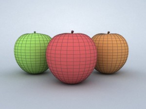 photorealistic apples 3D-Modell
