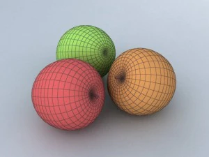 photorealistic apples 3D Model