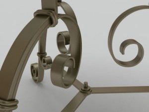 antique globe  stand Model 3D