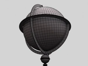 antique globe  stand 3D Model