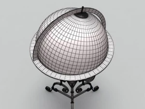antique globe  stand 3D Model