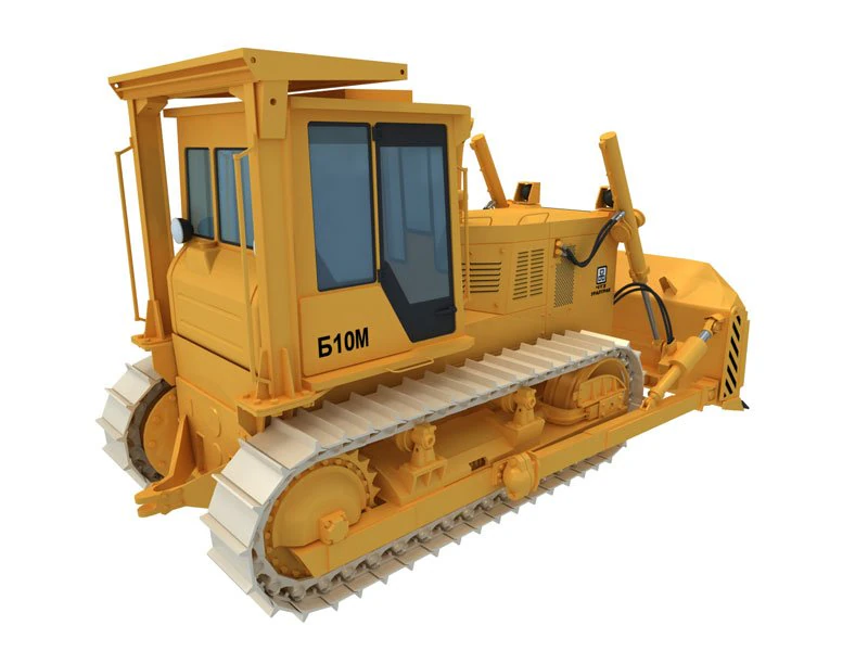 bulldozer b10 3D Model .c4d .max .obj .3ds .fbx .stl .blend 