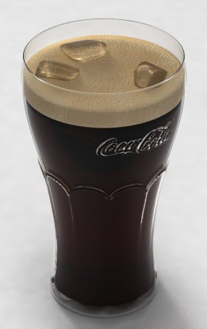 coca cola in glass Modello 3D .c4d .max .obj .3ds .fbx .stl .blend 
