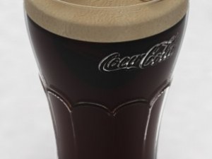 coca cola in glass Modelo 3D