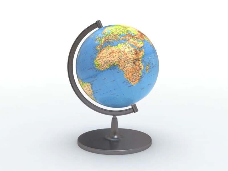 globe de bureau Modèle 3D .c4d .max .obj .3ds .fbx .stl .blend 