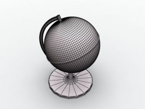 desk globe 3D 모델