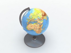 desk globe 3D 모델