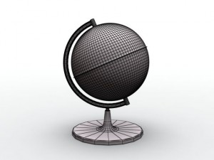 desk globe 3D 모델