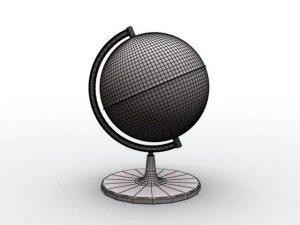 globe de bureau Modèle 3D